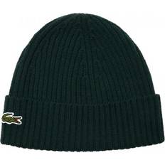 Lacoste Accessoires Lacoste Unisex Ribbed Wool Beanie One Sinople Green