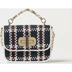 Lock Handväskor Tommy Hilfiger Turn Lock Woven Leather Crossover Bag CORP MIX WOVEN One Size