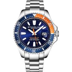 Stührling Men Wrist Watches Stührling Depthmaster 3950A 42mm Diver Orange One Size