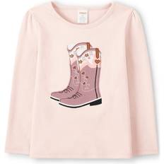 Gymboree gymboree girls and Toddler Embroidered graphic Long Sleeve T-Shirts, Western Rosebud