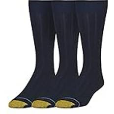 Goldtoe Men's Hampton Socks, 3-Pairs, Navy
