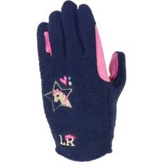 Multicolore Gants et Moufles Hy Equestrian Little Rider Fleece Riding Gloves - Bleu/Rose/Multicolore