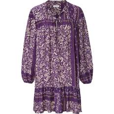 Replay Jurken Replay Kleid Aubergine Lila