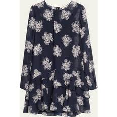 Jason Wu Floral-Print Ruffle Mini Dress BOUQUET FLORAL-NA