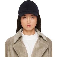Cashmere - Men Caps The Row Navy Caspian Cap Dark Navy