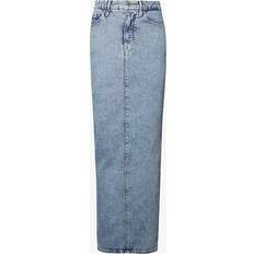 Slim Skirts Good American Uniform Maxi Denim Skirt - Blue