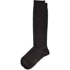 Falke Softmerino damstrumpor merinoull bomull grå svart plus eleganta höga färger varma eleganta förstärkta andas utan mönster för sommar eller vinter par, Brun mörk brun 5239 39/42