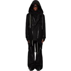 Acrylic Outerwear Rick Owens Black Bauhaus Fishtail Coat IT