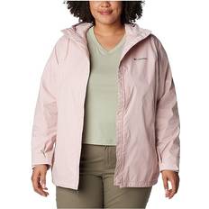 Pink Rain Jackets & Rain Coats Columbia Women Arcadia II Rain Jacket Plus Size- Pink 3X