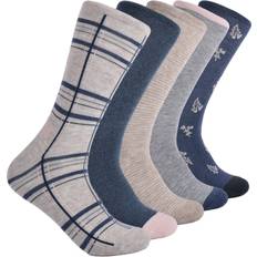 Lucky Brand Women Underwear Lucky Brand Womens 5-pack Crew Socks, Denim