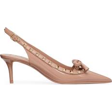 Valentino Garavani Heels & Pumps Valentino Garavani Pink Rockstud Bow Heels GF9 Rose Cannelle IT