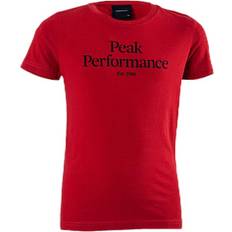 Peak Performance Magliette Peak Performance Junior Original Tee Red Unisex Ropa Camiseta de manga corta Rojo