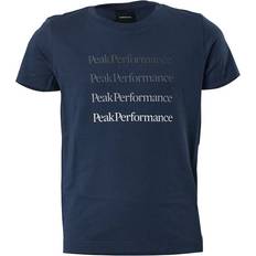 Peak Performance Magliette Peak Performance Junior Ground Tee Blue Shadow Unisex Azul