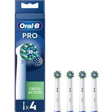 Dental Care Oral-B Oral B CrossAction White Toothbrush Head Pack of 4 Counts