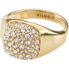 Kristall Ringar Pilgrim Cindy Recycled Crystal Ring Goldplated Dam Ringar one