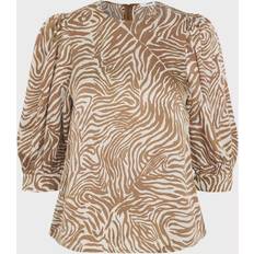 Samsøe Samsøe S Bluser Samsøe Samsøe Celestina Blouse Aop Mountain Zebra