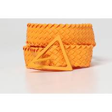 Naranja Cinturones Bottega Veneta Intreccio Rubber Belt