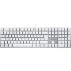 Tastiere Cherry KC 200 MX MX2A Gaming USB Qwertz Tedesco Argento-Bianco