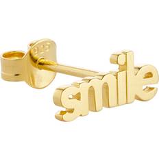 Design Letters Smykker Design Letters Vocabulary Stud Goldplated 1 pcs