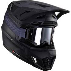 LEATT 7.5 V24 Stripes Motocross Helmet With Goggles - Black/Grey