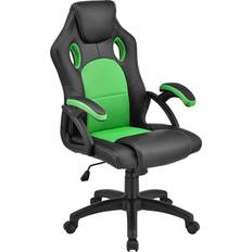 Gaming-Stühle Juskys Racing Schreibtischstuhl Montreal ergonomisch Bürostuhl PC Gaming Stuhl – grün