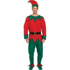 Henbrandt Elf Costume Christmas Green/Black/Red One