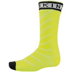 Sealskinz Waterproof Warm Weather Mid Length Socks - Neon Yellow/Black/White