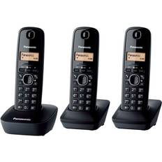 Panasonic Téléphones Fixes Panasonic KXTGB613JTB TRIO CORDL.DECT PA KX-TGB613JTB Noir