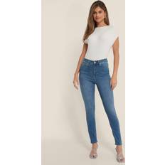 NA-KD Bekleidung NA-KD Jeans Blau Skinny für Damen