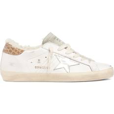 GOLDEN GOOSE 20mm Hohe Ledersneakers "super-star" White