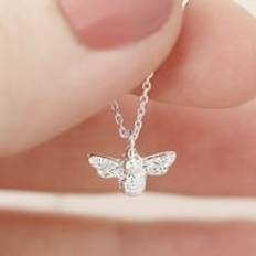 Bee Necklace in Silver one