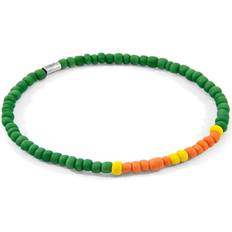 Yellow Green Henry Silver and Glass SKINNY Bracelet