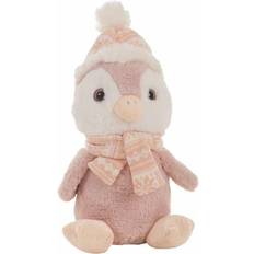 Pingviner Tøjdyr Creaciones Llopis Pingüino Rosa con Gorrito en varios tamaños 35cm