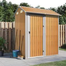 vidaXL light brown Shed Outdoor Shed Yard Tool Shed (Building Area )