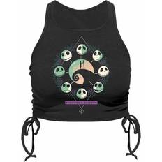 Nightmare Before Christmas Mystic Ruched Side Tank Top Black