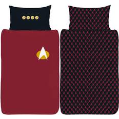 Star Trek Next Generation Uniform Single Duvet Cover Red