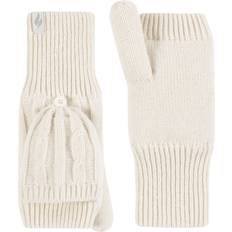 Acrilico Guanti Heat Holders Pair Ash Cable Knit Converter Mittens Cream One