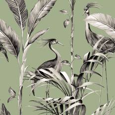 World of Wallpaper Azzurra Leaf Wallpaper Sage Green World of Wallpaper 9512
