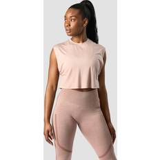 Tencel Linnen ICANIWILL Rush Cropped Tank Top Light Mauve