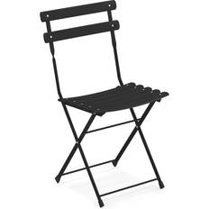 Chaise Pliante Arc en Ciel Noir Acier Verni