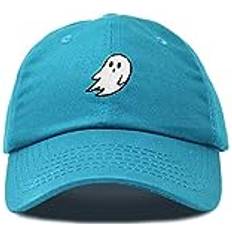 Men - Turquoise Hats Dalix Geister-Stickerei Dad Hat Baseball Cap Cute Halloween, Blaugrün/Ein Hauch von Paradies Trace of Paradise Einheitsgröße