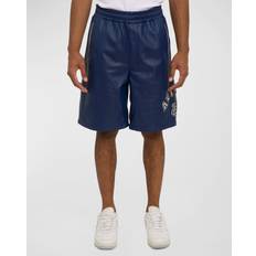 Leather - Men Shorts Avirex Men's Game Day Napa Leather Shorts varsity blue