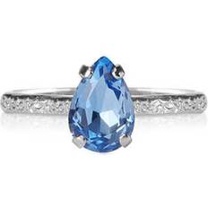 Caroline Svedbom Gråa Ringar Caroline Svedbom Petite Drop ring lapis rhodium