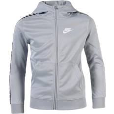 Nike Vita Hoodies Barnkläder Nike NSW Repeat Poly Hoodie Youth White/Grey