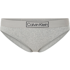 Calvin Klein Femme Sous-vêtements pour hommes Calvin Klein Underwear Slip mit Brand-Schriftzug in Silber meliert, Größe