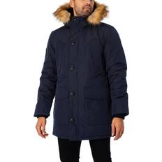 Superdry Vintage Everest Faux Fur Parka - Navy