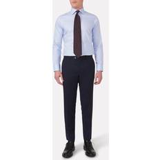 Oscar Jacobson Kleding Oscar Jacobson Denz Structured Wool Trousers - Blue