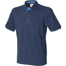 Herre - Multifargete Pikéskjorter Contrast Pique Polo Shirt Mid Navy