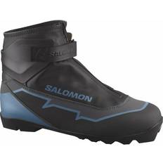 Bottes de descente Salomon Escape Plus Black/Castlerock/Blue Ashes Chaussures de ski fond