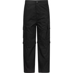 Mountain warehouse 9-10 Years, Black Childrens/Kids Convertible Active Trousers